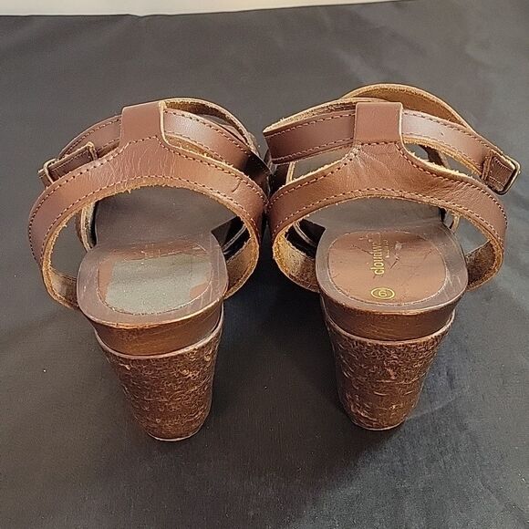 CLOUDWALKERS DOUBLE STRAP OPEN TOE WEDGE SANDAL - Picture 10 of 16